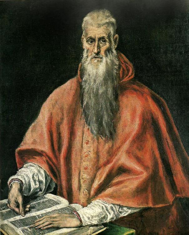 El Greco st. jerome as a cardinal